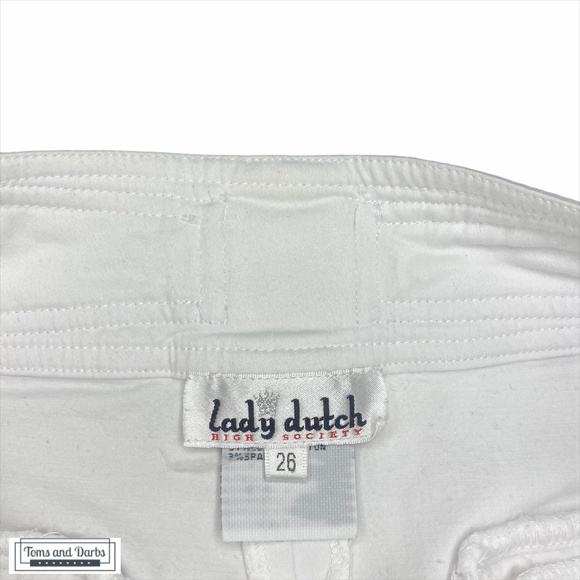 Lady Dutch White Cotton Bermuda Shorts - Picture 3 of 7